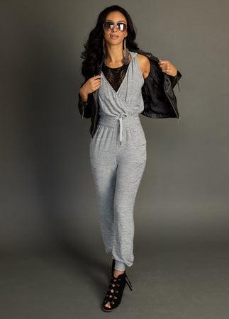 Baylee Jumpsuit in Heather Charcoal Female Product Image