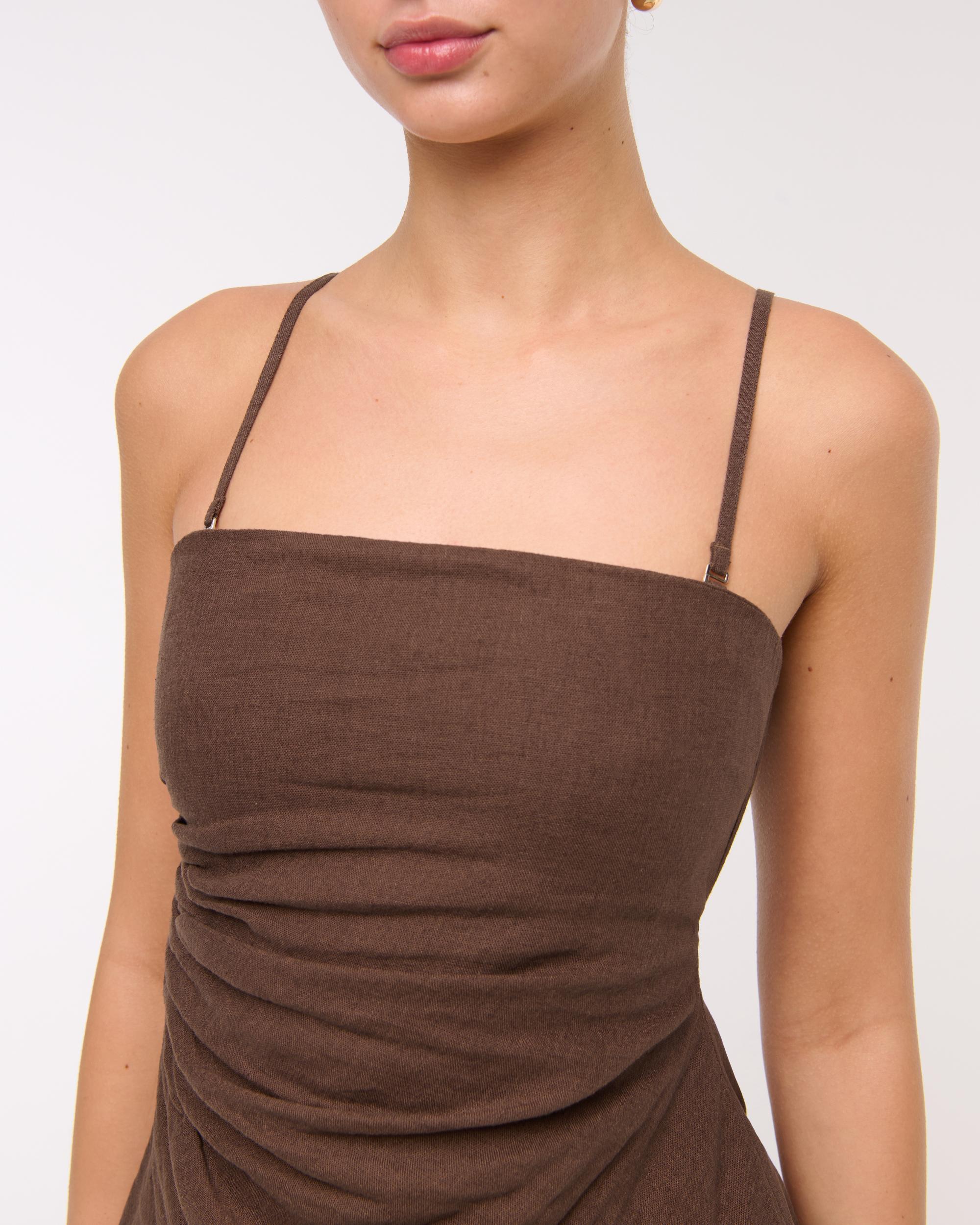 Linen-Blend Tube Top Product Image