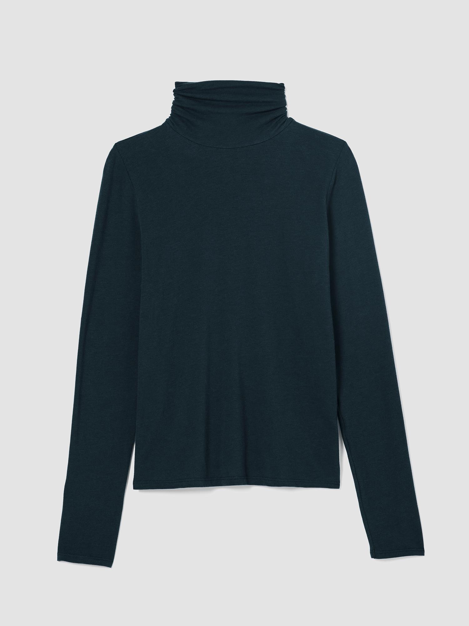 EILEEN FISHER Sheer Knit Turtleneck Topfemale Product Image