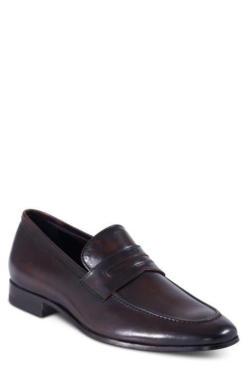 Men's Thorne Soft Textured Leather Penny Loafers Product Image