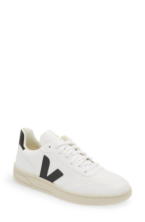 Veja Mens V-10 Lace Up Leather Sneakers Product Image