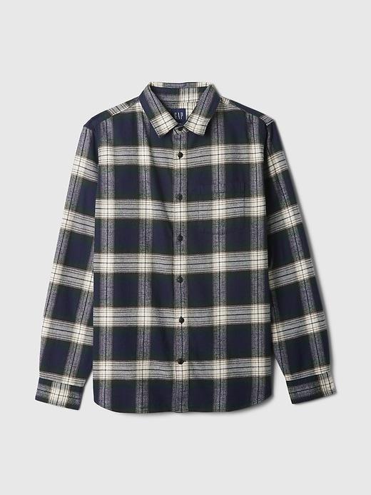 Organic Cotton Flannel Shirt Product Image