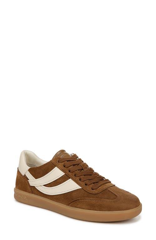 Oasis Mixed Leather Retro Sneakers In Elm Wood Brown Su Product Image