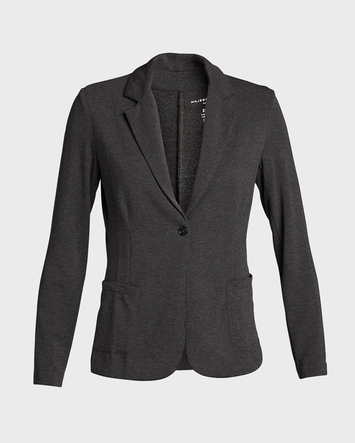 French Terry One-Button Blazer Product Image