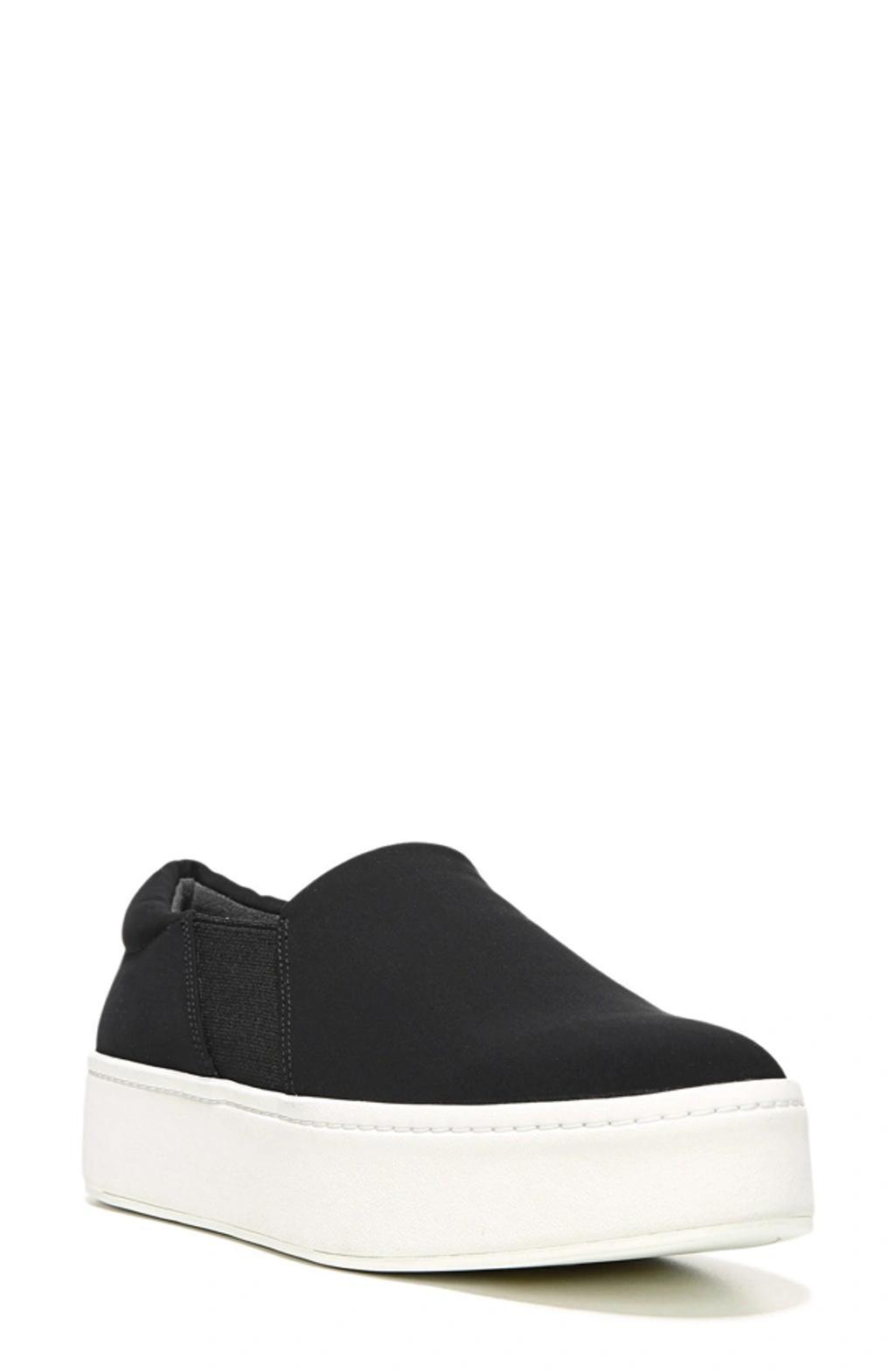 Warren Slip-on Platform Suede Sneakers In Black Product Image