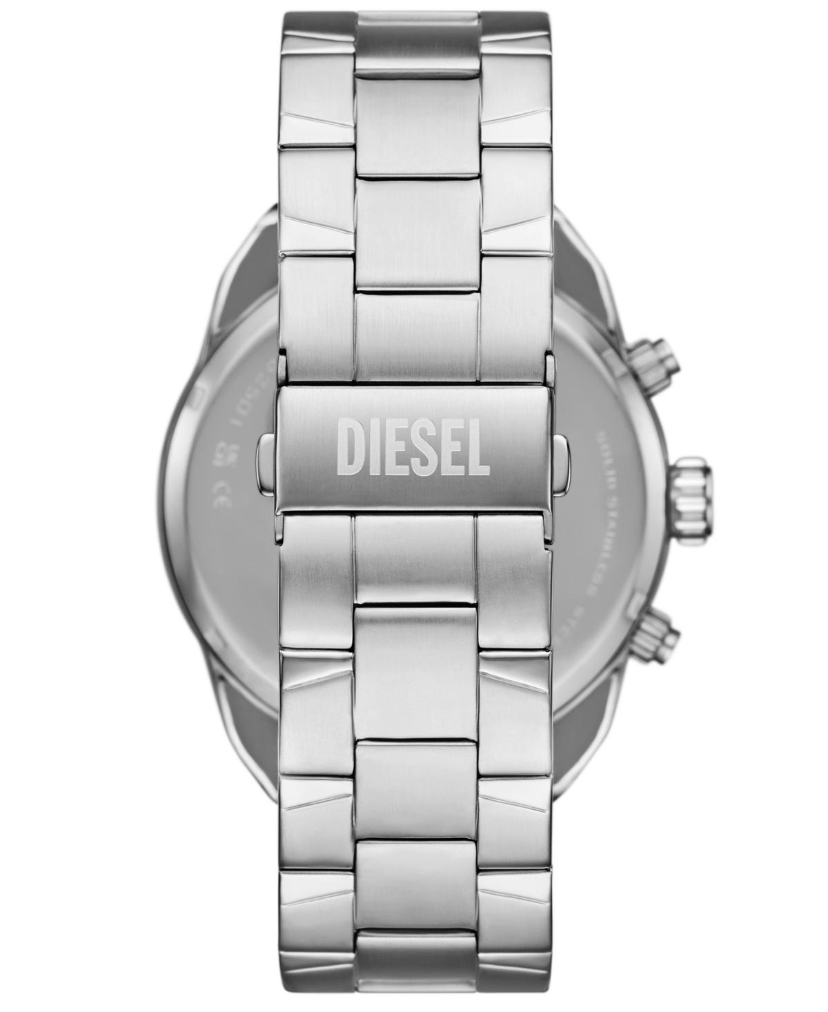 DIESEL Men's Spiked Quartz Chronograph Silver Stainless Steel Watch, 49mm Product Image