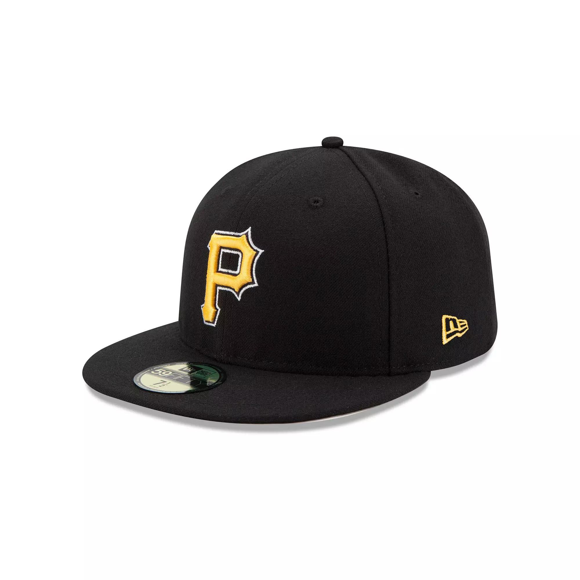 Men's New Era Black Pittsburgh Pirates Alternate Authentic Collection On-Field 59FIFTY Fitted Hat,  Product Image