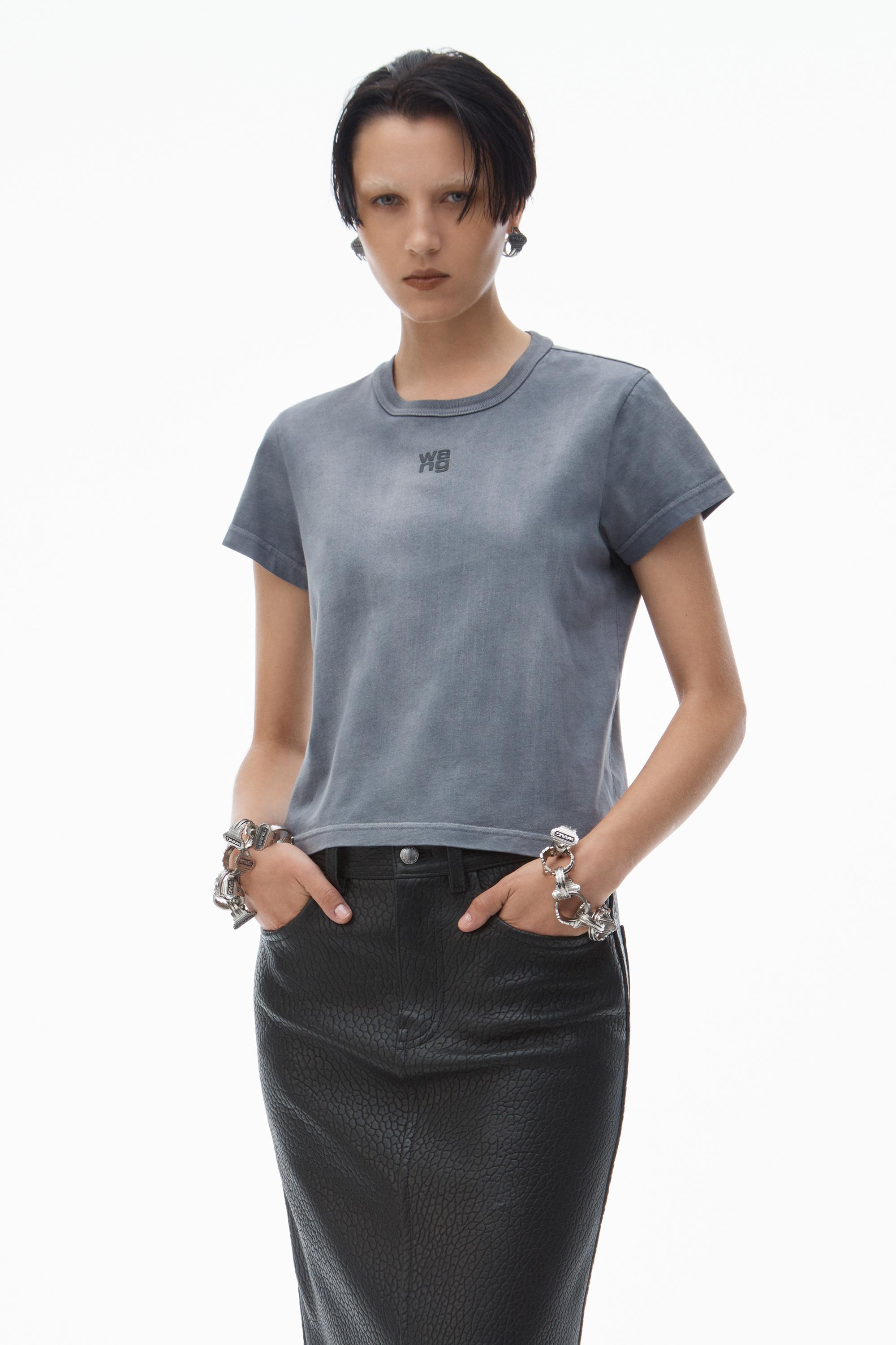 Puff Logo Shrunken Tee In Cotton Jersey Product Image