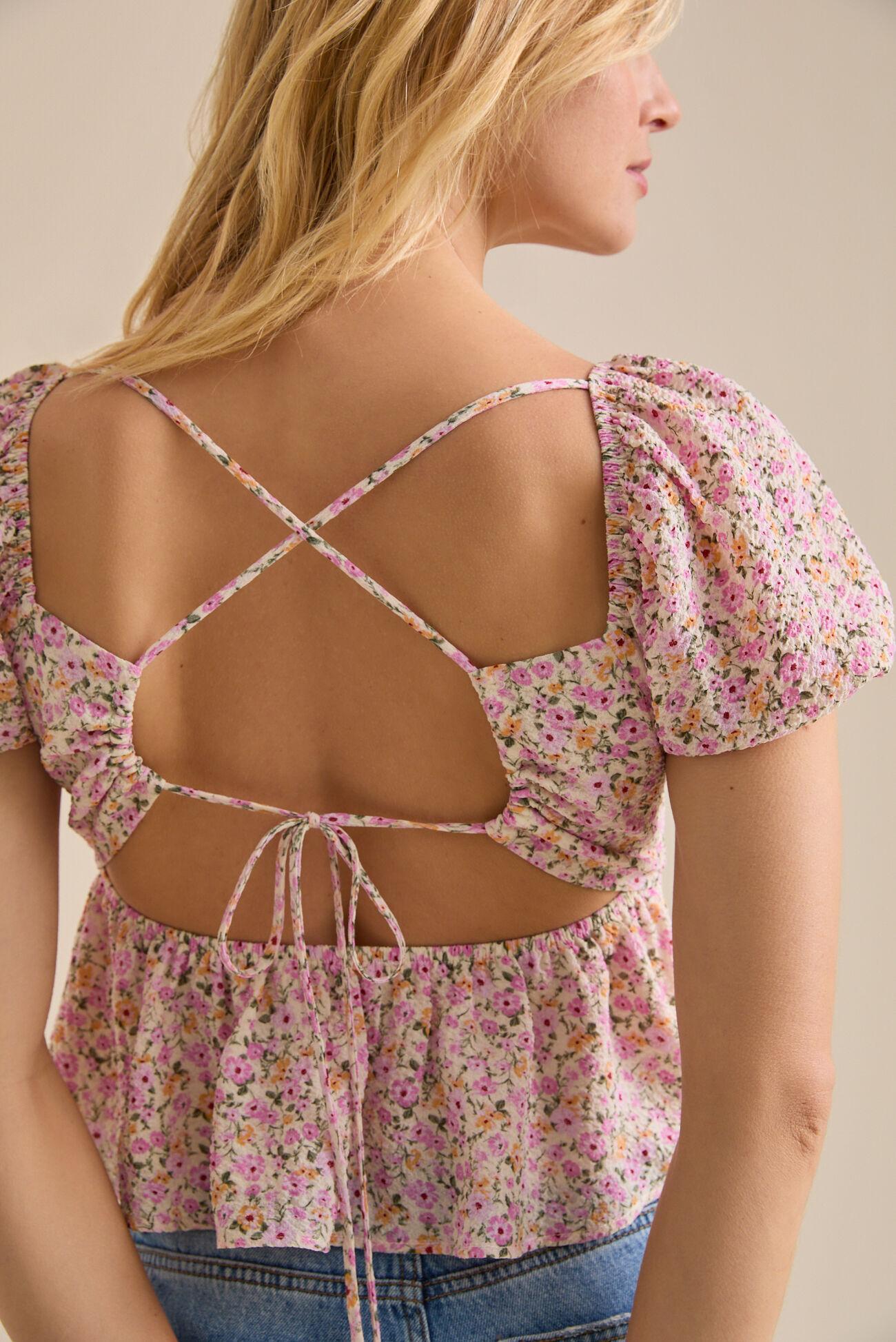 Ami Crossback Floral Babydoll Top Product Image