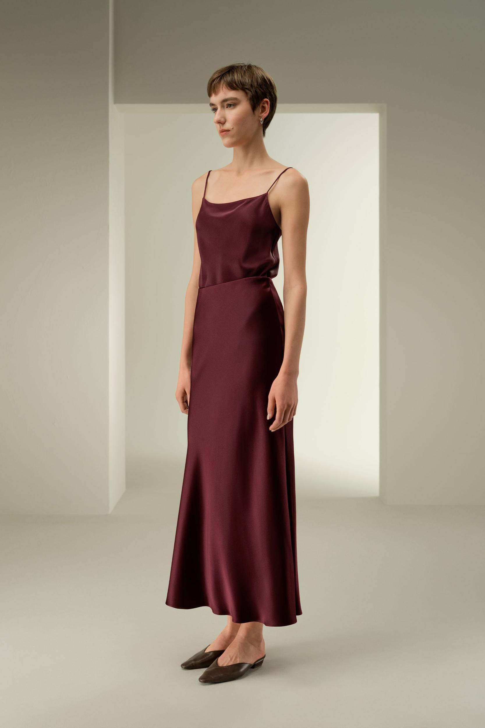 LILYSILK Silk Skirt - Women - Artichoke Mulberry Silk - Eco-Friendly Ankle-Length Skirt 6 Product Image