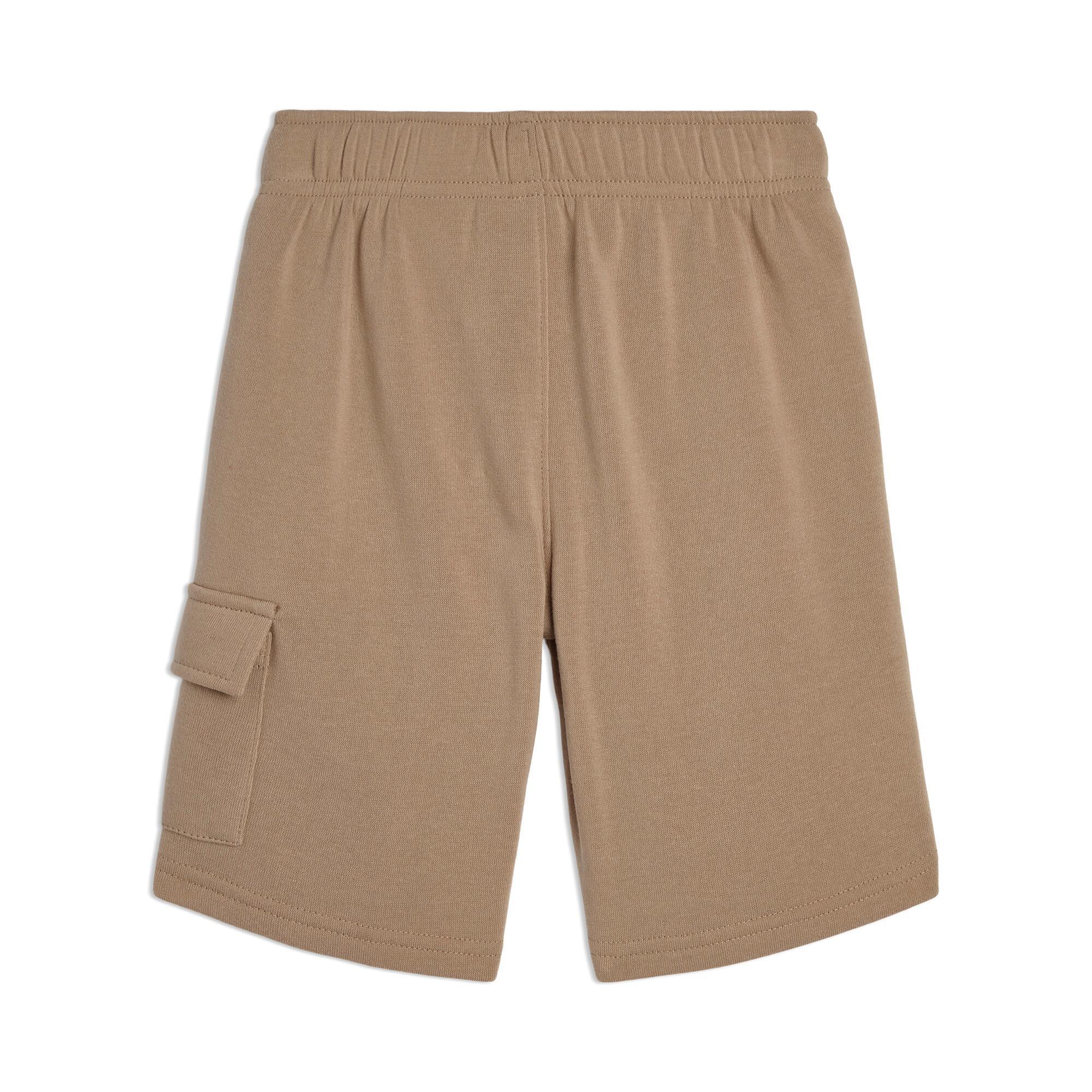 PUMA Basic Essentials Little Kids' Fleece Cargo Shorts Product Image