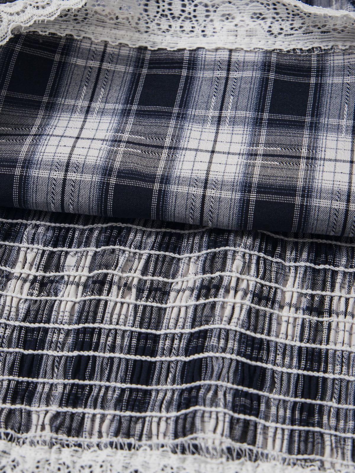 Aelfric Eden Lace Plaid Cami Top Female Product Image