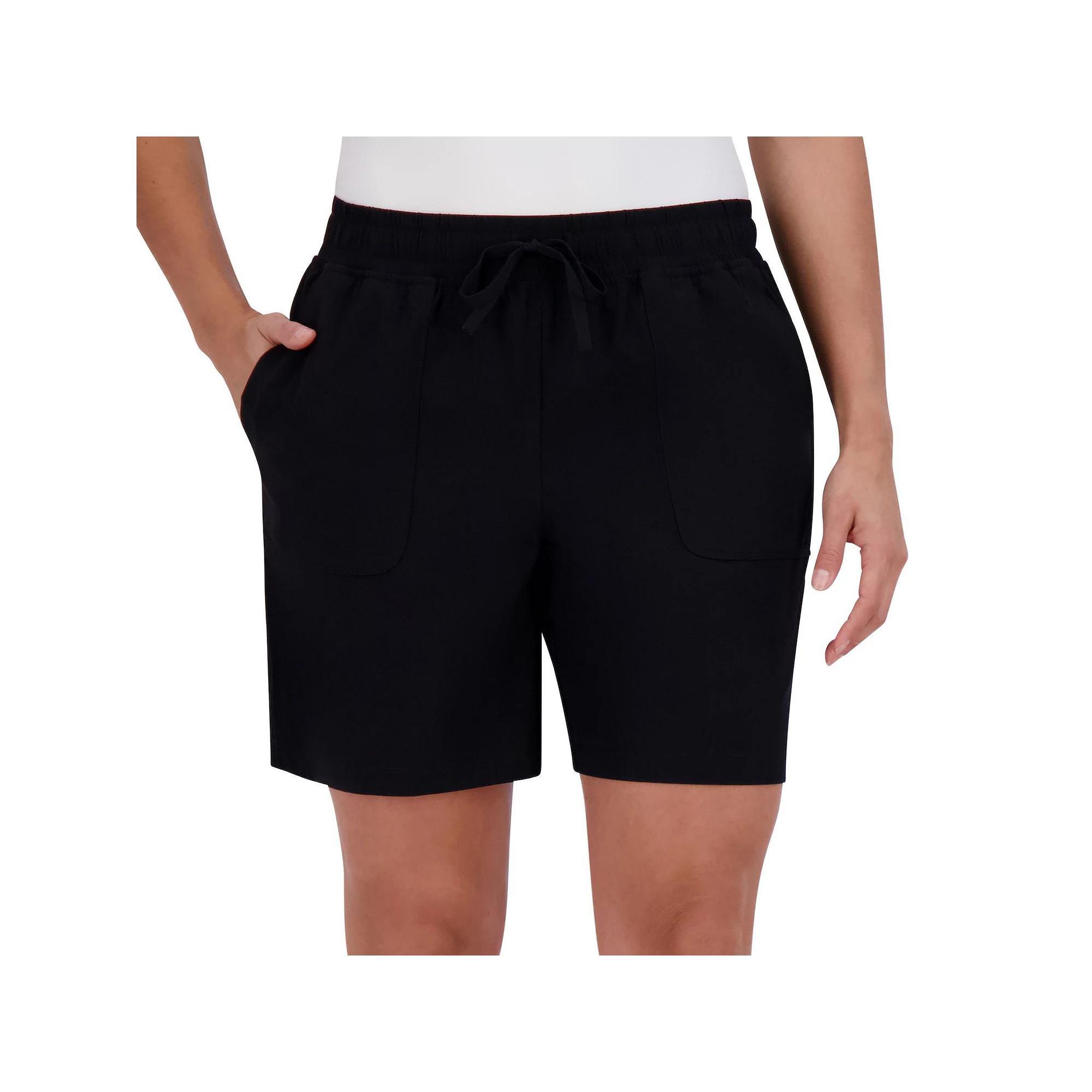 Women's ZeroXposur Mountain Stretch Ripstop 7-in. Pull-On Shorts, Size: Medium, Black Product Image