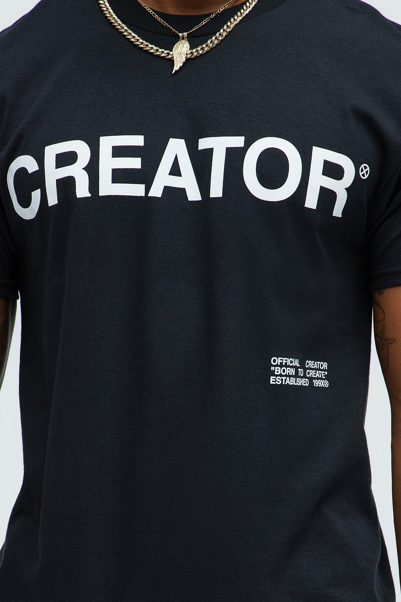 Born To Create Short Sleeve Tee - Black Product Image