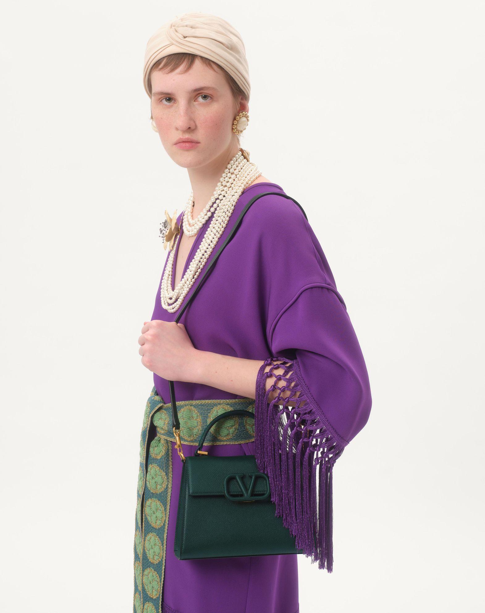 Small Vsling Grainy Calfskin Handbag Product Image