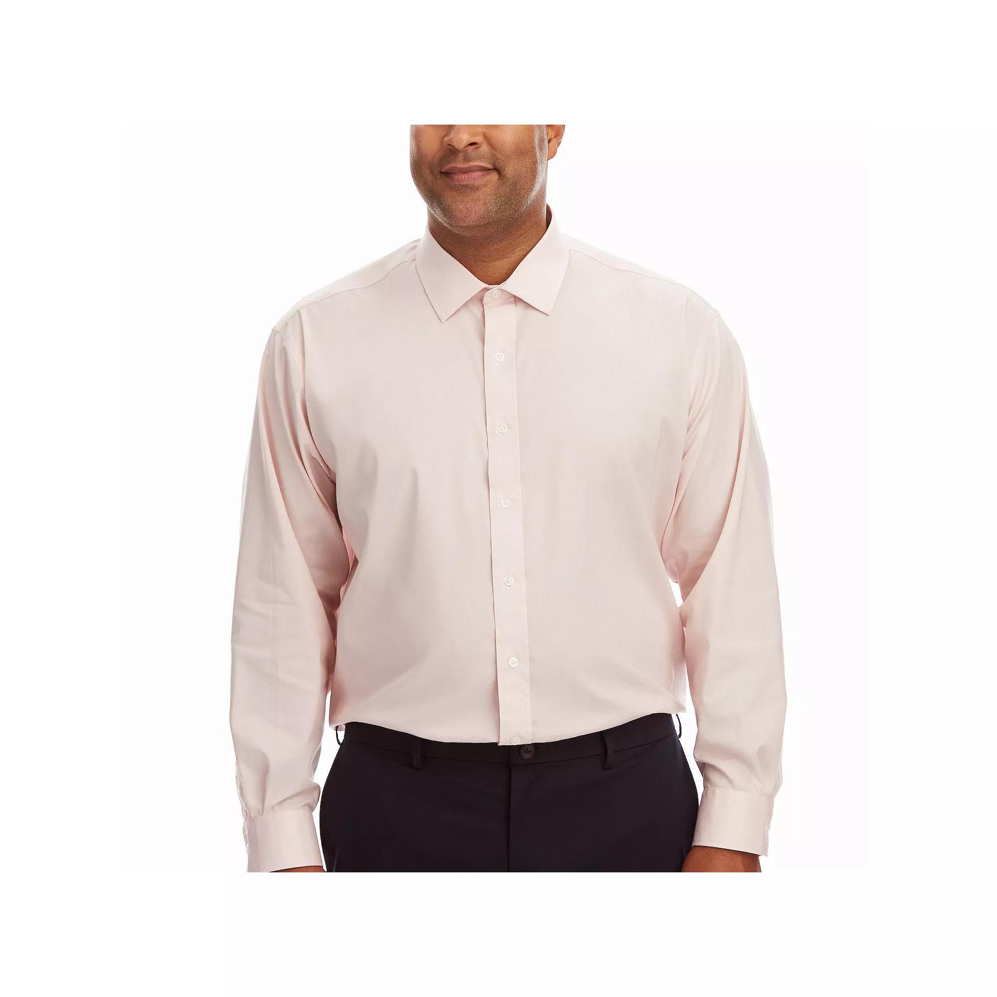 Big & Tall Haggar Premium Comfort Wrinkle Resistant Dress Shirt, Men's, Size: 22 34/5B, Pink Solid Product Image