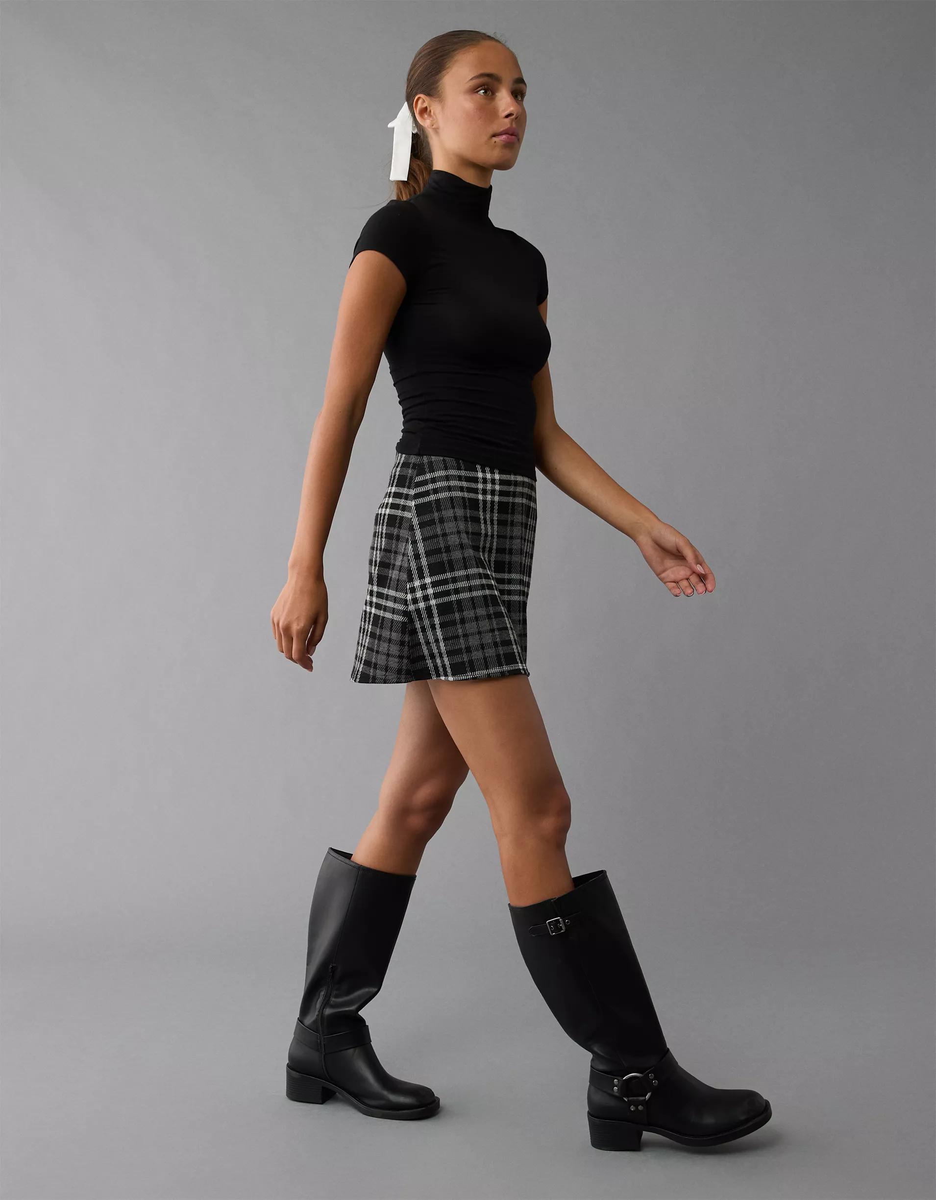 AE Vegan Leather Tall Moto Boot Product Image