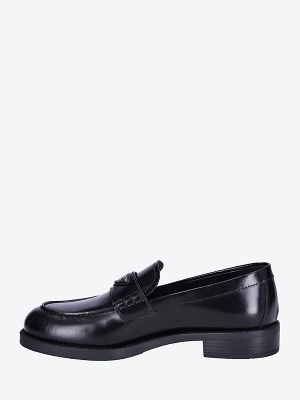 PRADA Black Calf Leather Loafers Product Image