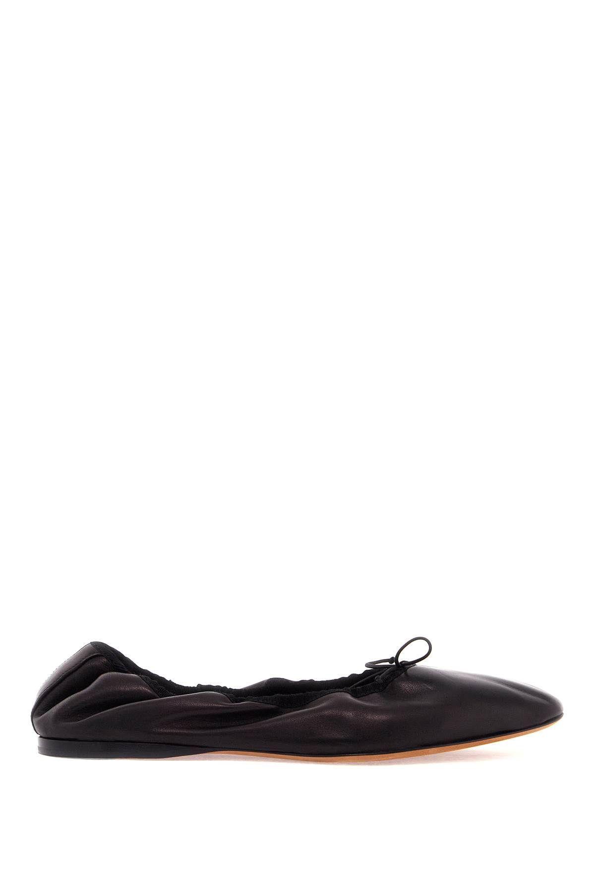 THE ROW Awar Leather Ballet Flats In Black Product Image