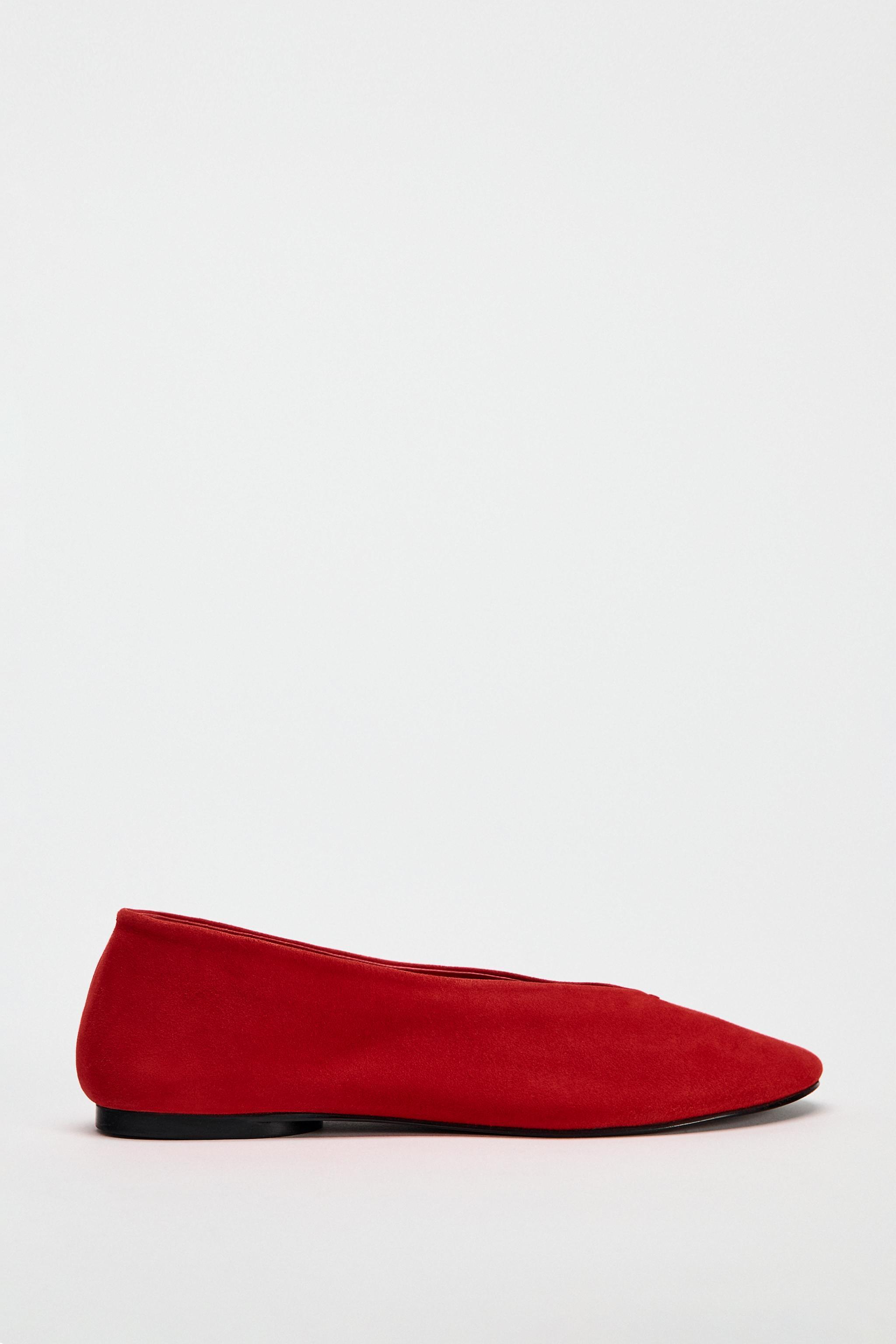 SUEDE BALLET FLATS Product Image