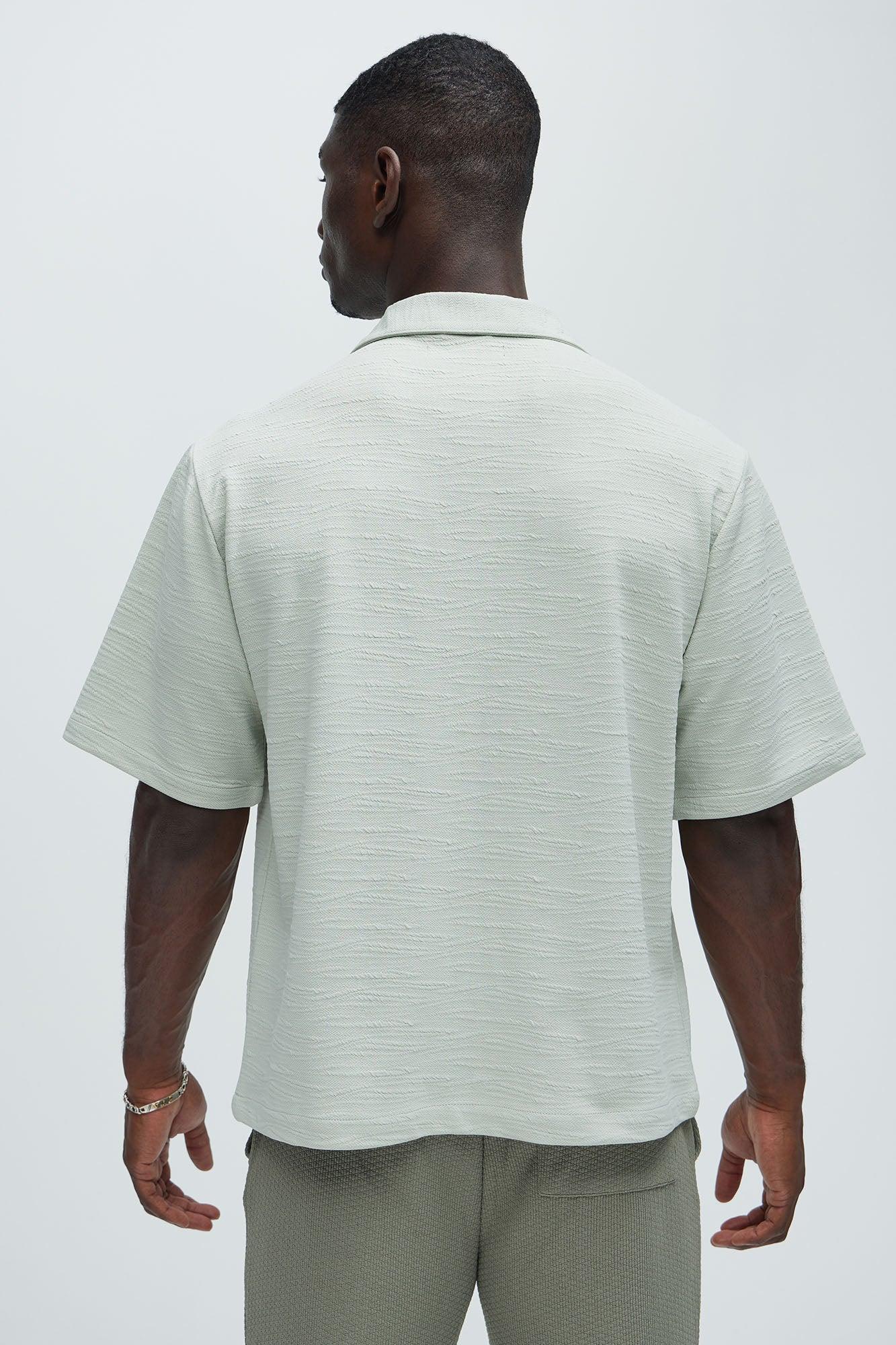 Reid Textured Shirt - Sage Product Image