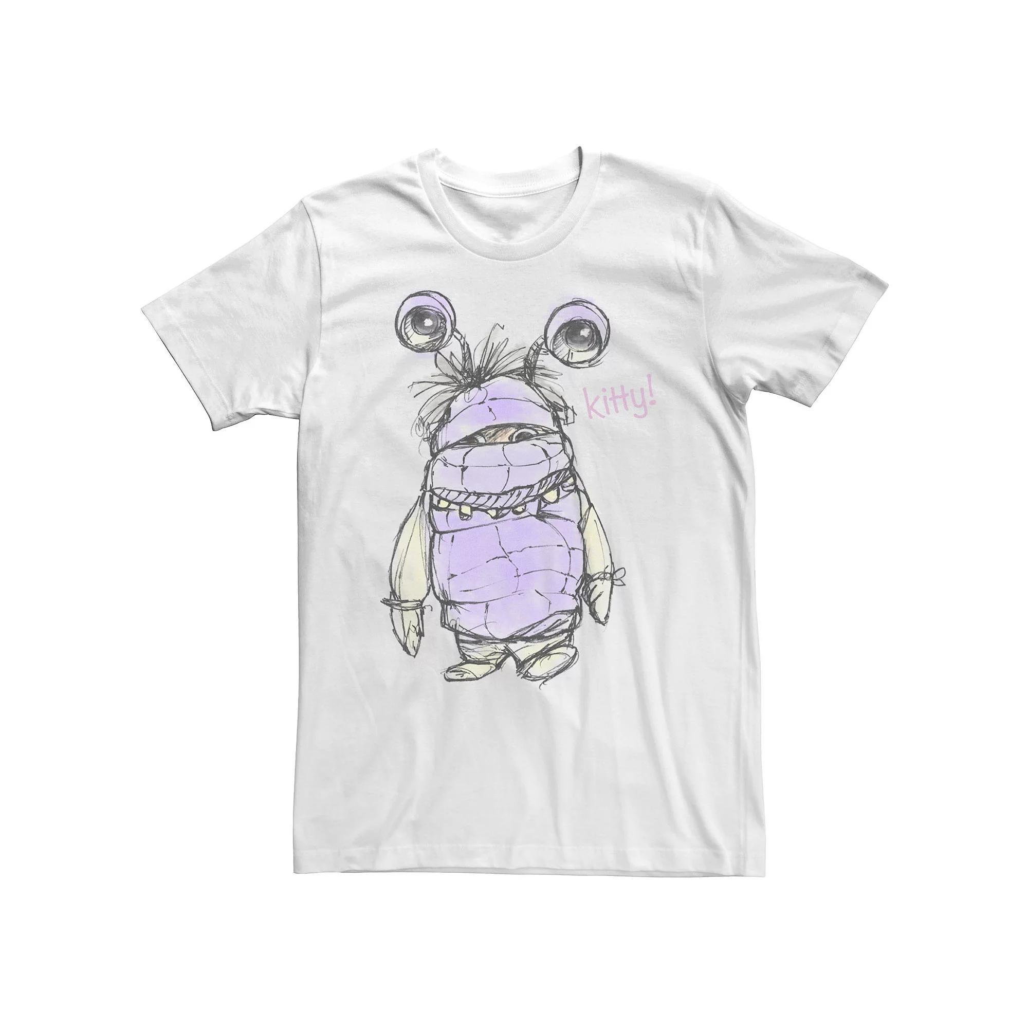 Big & Tall Disney / Pixar Monsters Inc Boo Penciled KITTY Tee, Men's,  Product Image