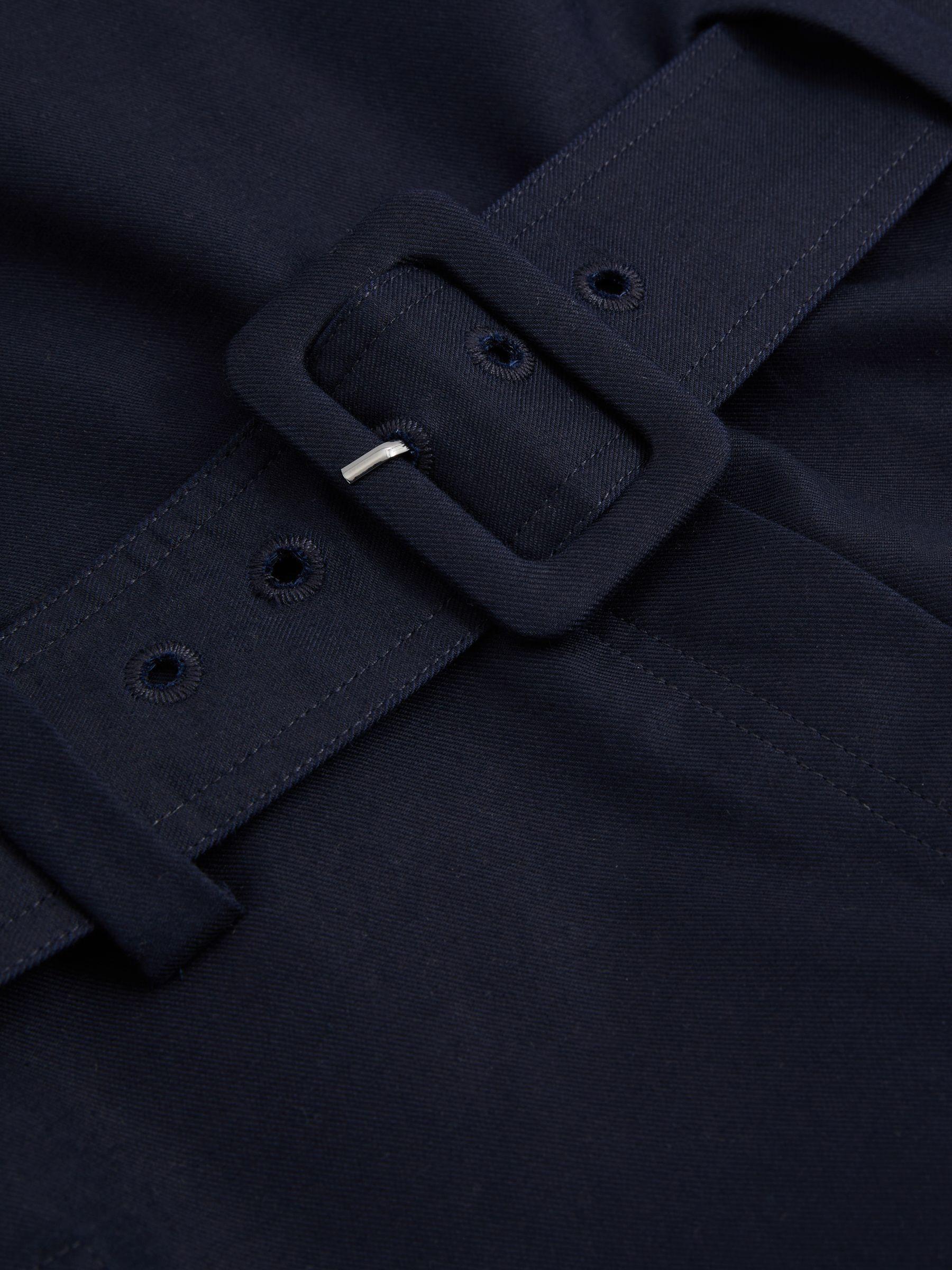 Lois Navy Strapless Belted Wide Leg Jumpsuit Product Image