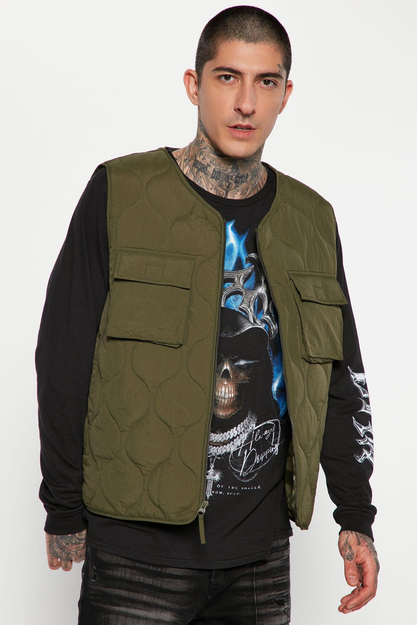 Layer Up Quilted Vest - Olive Product Image