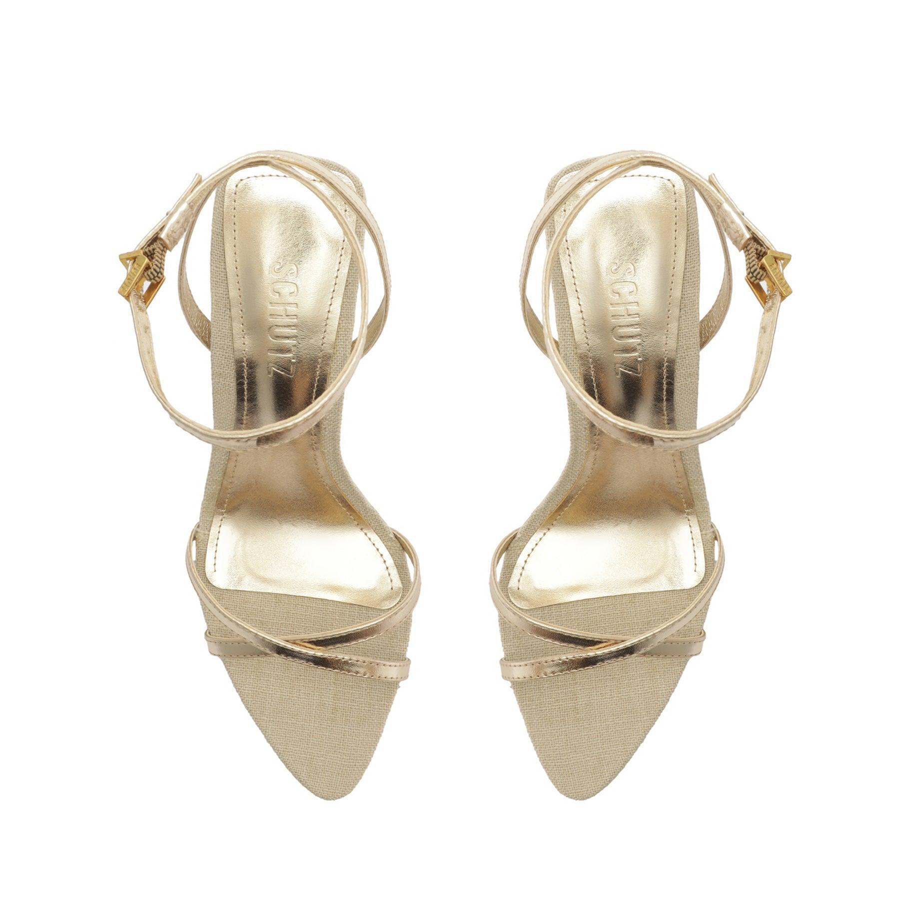 Claudia Metallic Leather Sandal Female Product Image