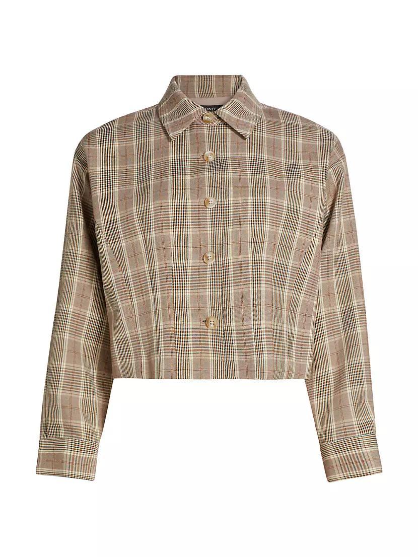 Plaid Stretch Jacket Product Image