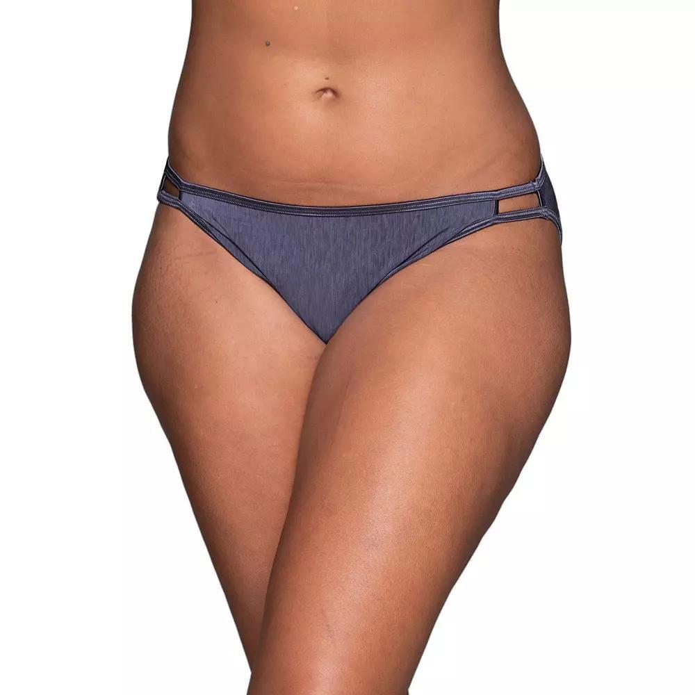 Plus Size Vanity Fair Lingerie® Illumination String Bikini 18810, Women's, Size: 11, Steele Purple Product Image