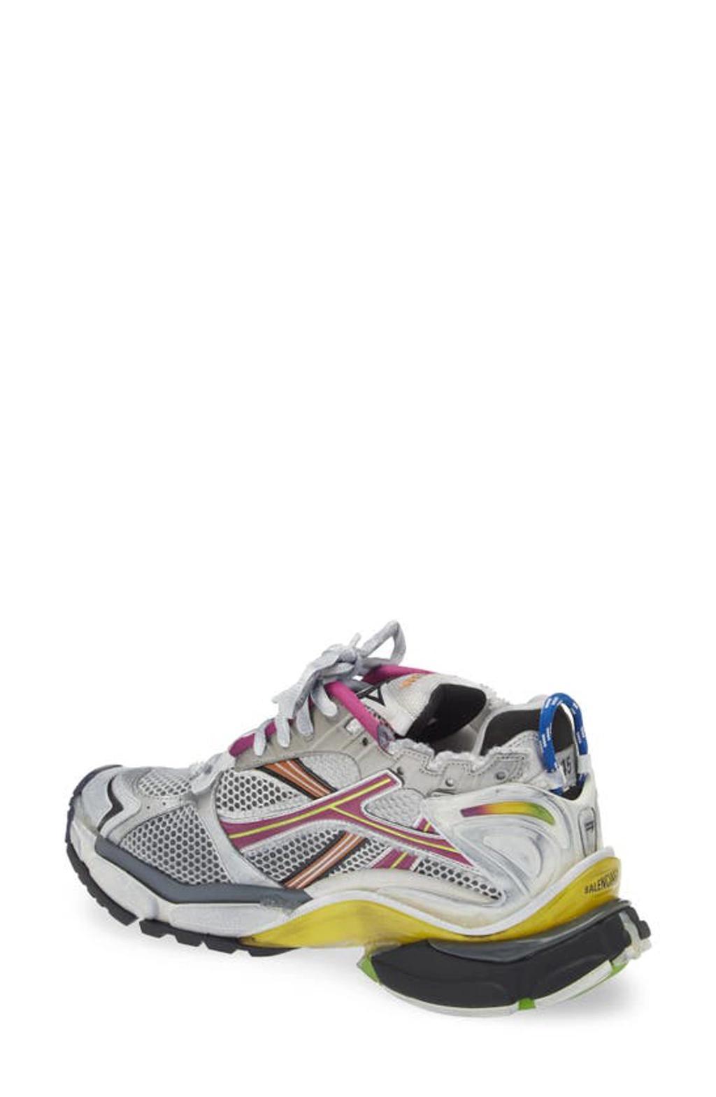 BALENCIAGA Multicoloured Mesh And Nylon Runner Trainers In Neutral Product Image