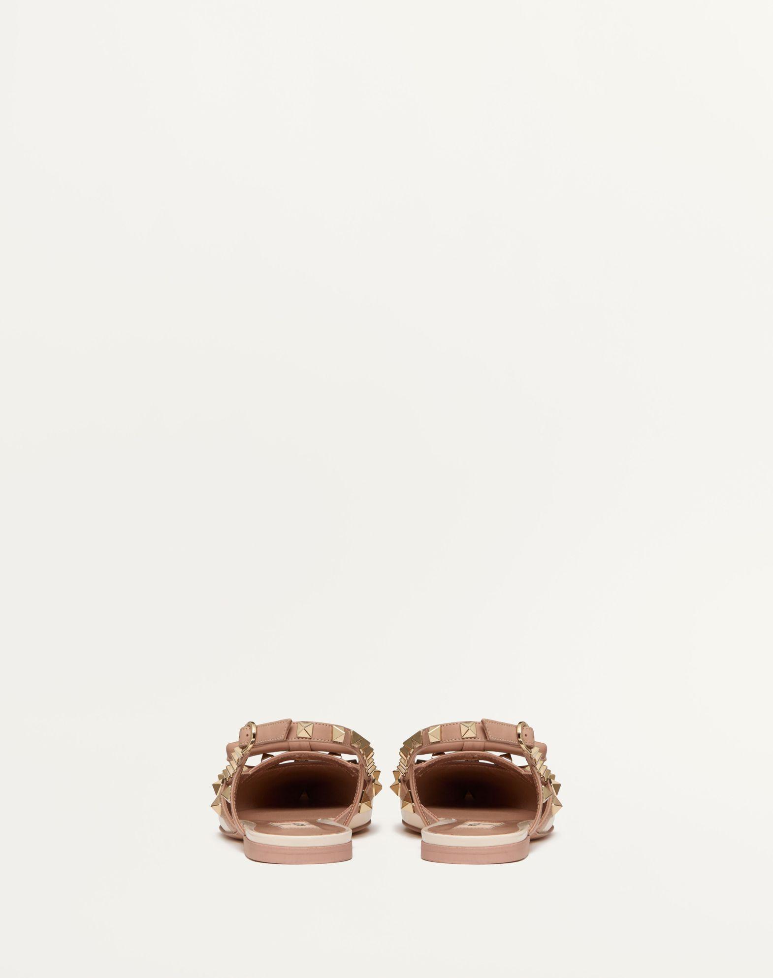 Rockstud Bow Slingback Ballerinas In Patent Leather Product Image