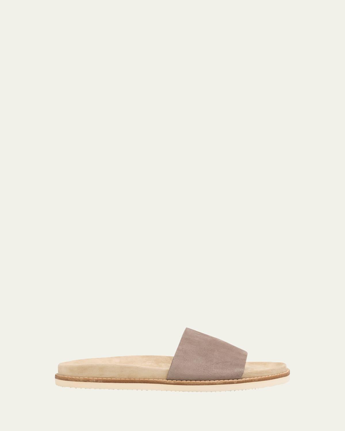Men's Suede Slide Sandals Product Image