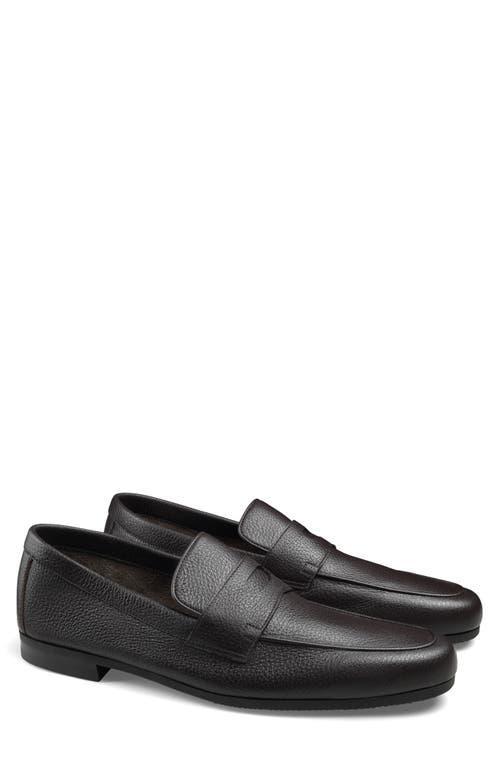 Men's Thorne Soft Textured Leather Penny Loafers Product Image