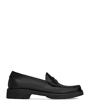 Saint Laurent Le Loafer Chunky Penny Slippers in Smooth Leather Product Image