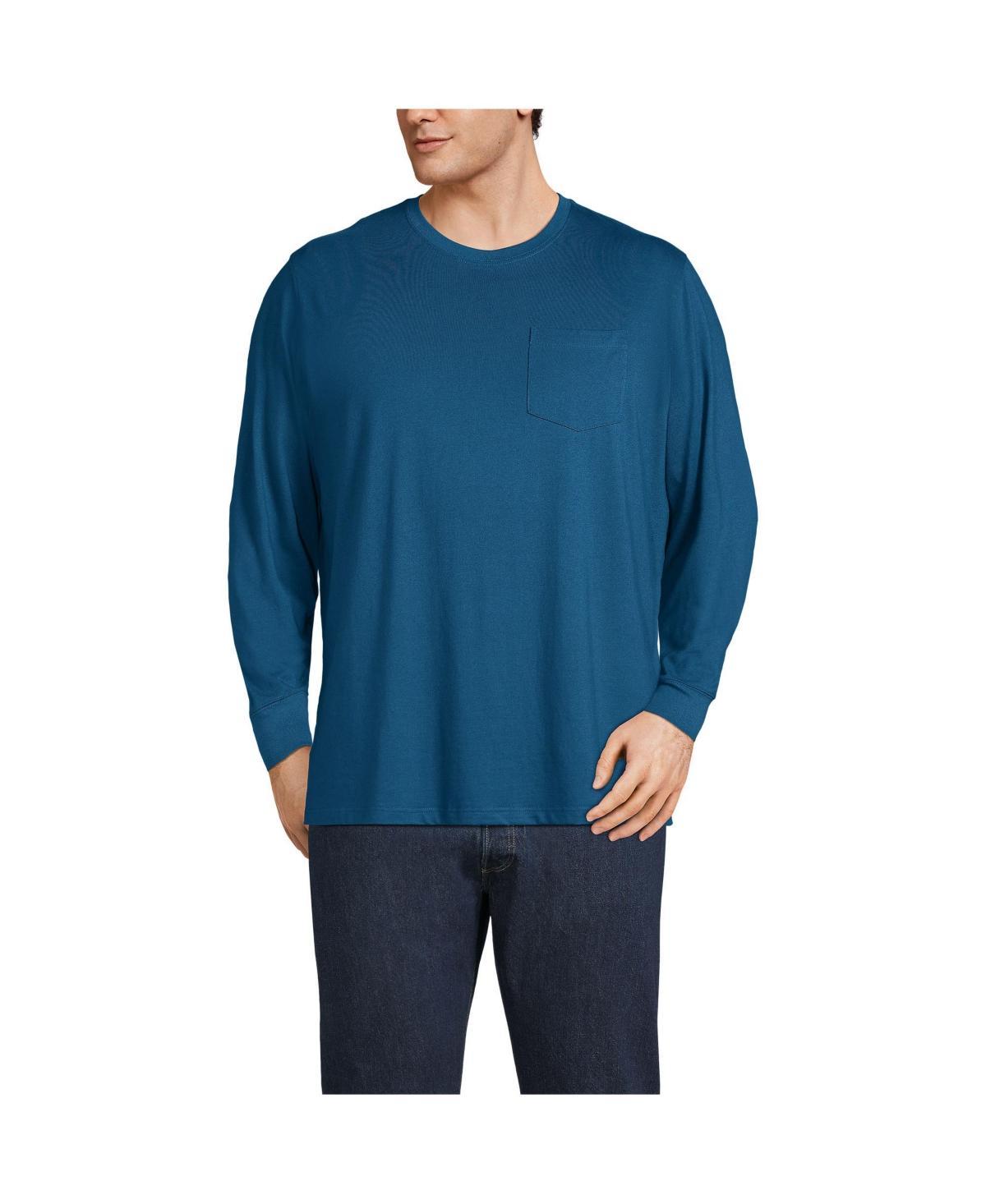 Big & Tall Lands End Super-T Pocket Tee, Mens Product Image