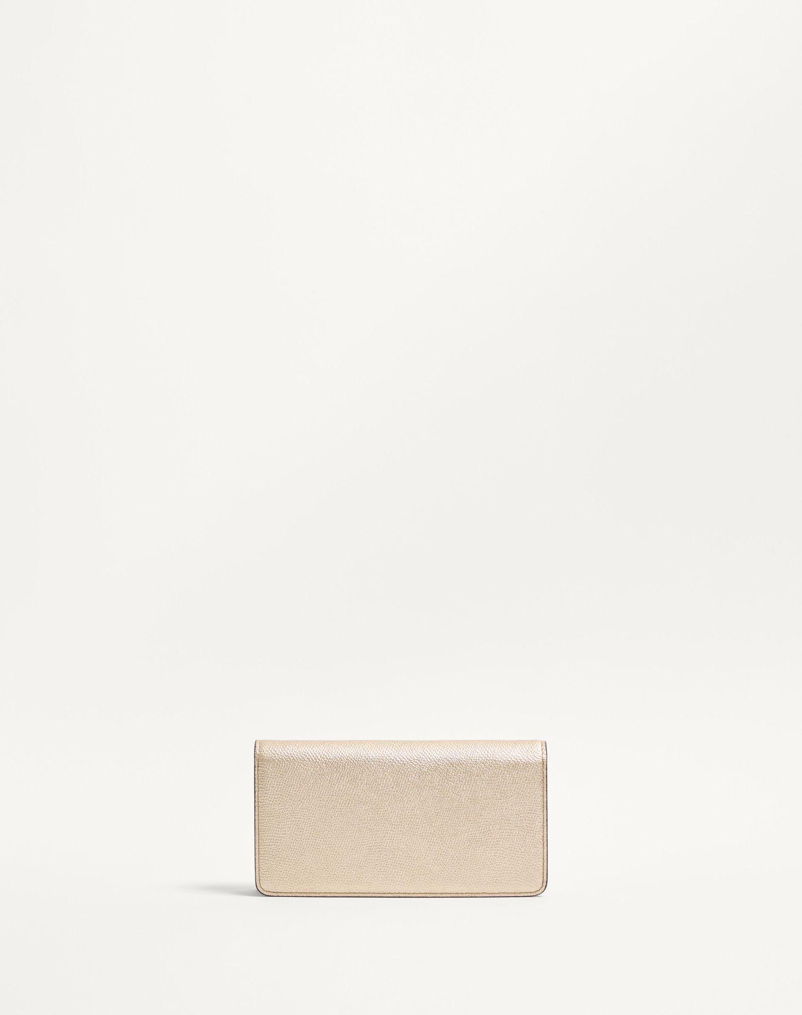 Vlogo Signature Metallic Grainy Calfskin Wallet With Chain Product Image