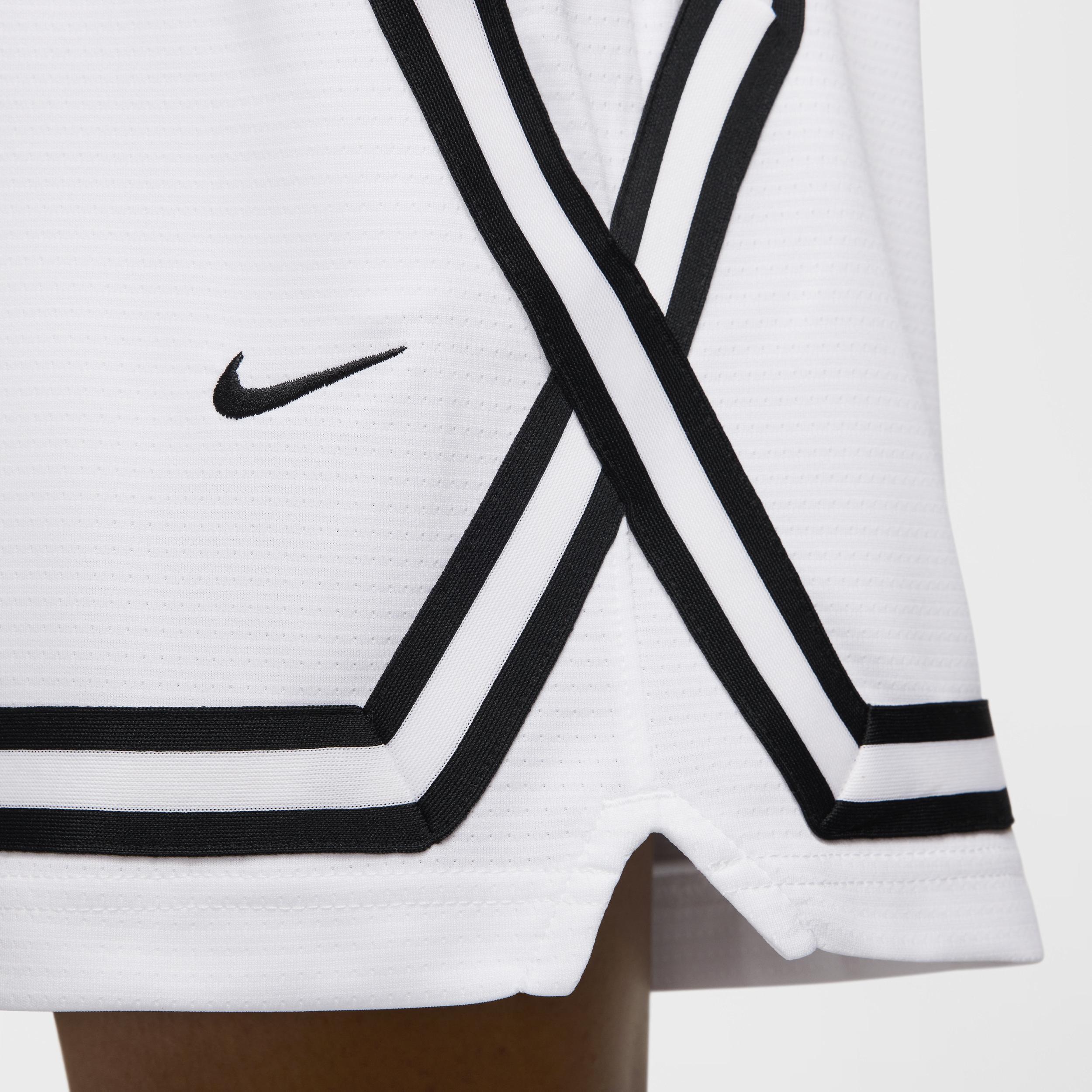 Nike Womens Nike Dri-FIT Crossover 5 Shorts - Womens Black/White/Black Product Image