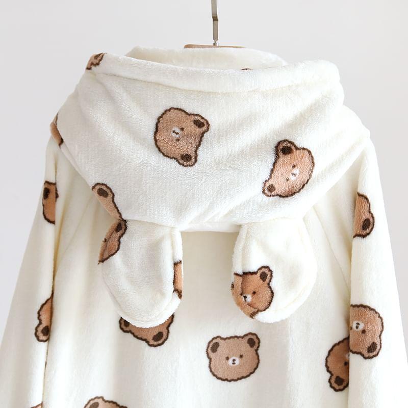 Couple Matching Bear Print Pajama Robe (Various Designs) Product Image