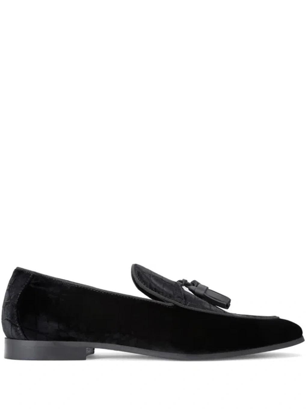 KURT GEIGER Velvet Henry Loafters In Black Product Image