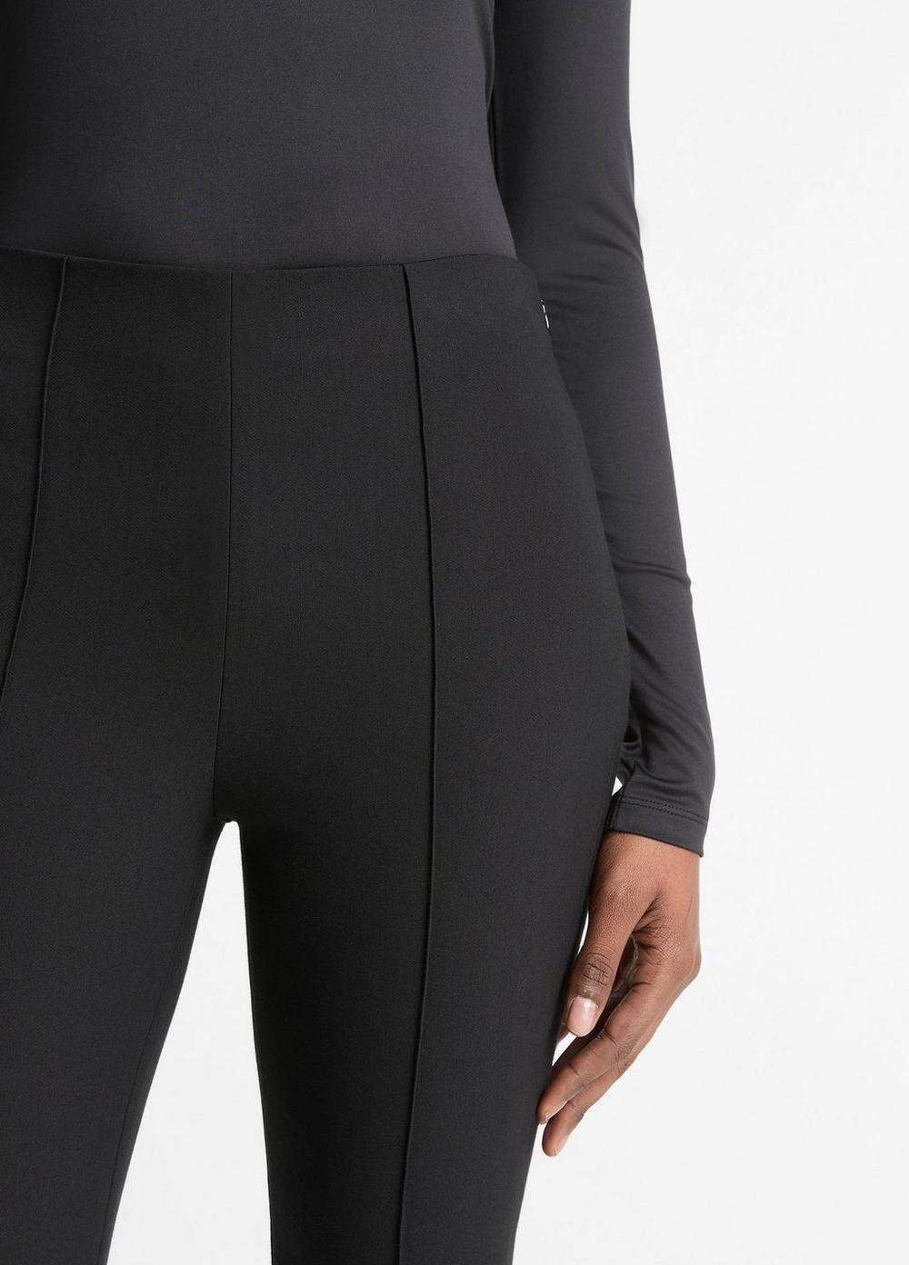 Mid-Rise Pintuck Crop Flare Pant Product Image