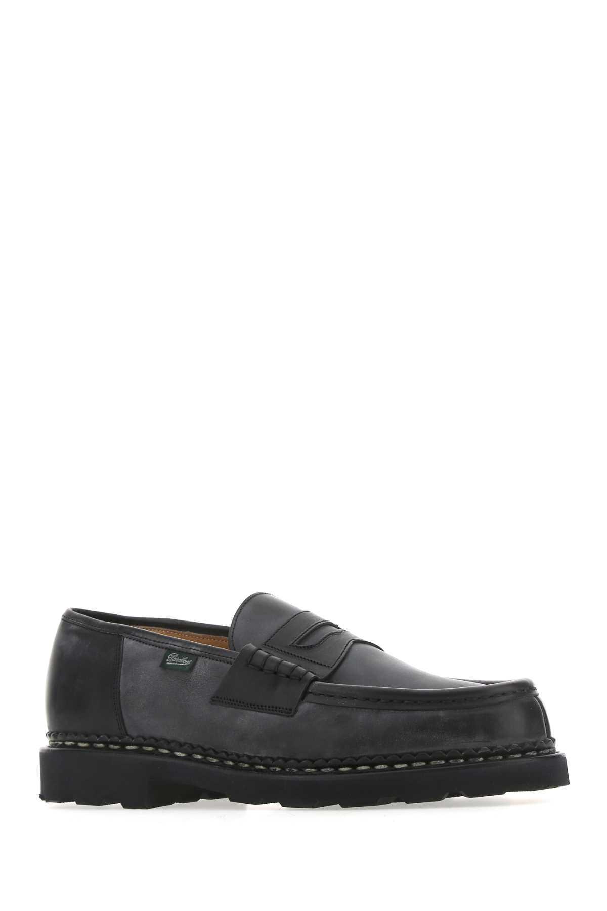 PARABOOT Black Leather Loafers Product Image