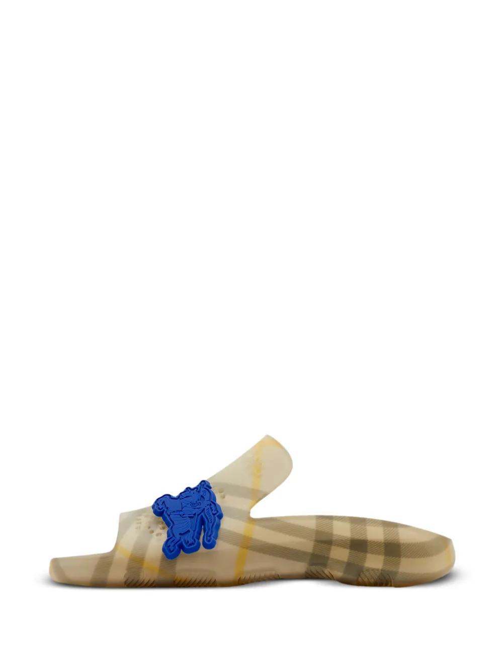 Equestrian Knight check-pattern slides  Product Image