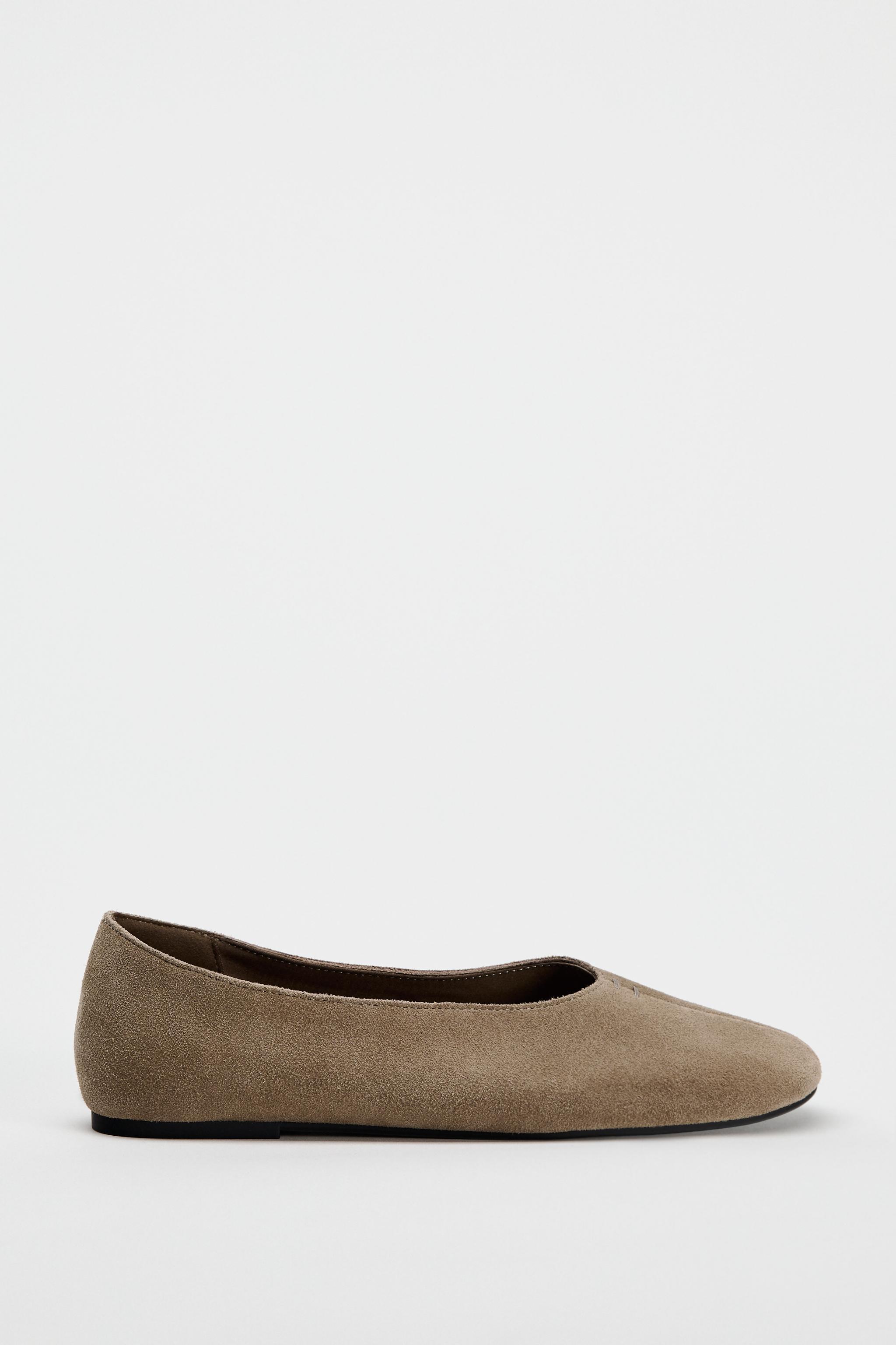 SOFT SUEDE BALLET FLATS Product Image