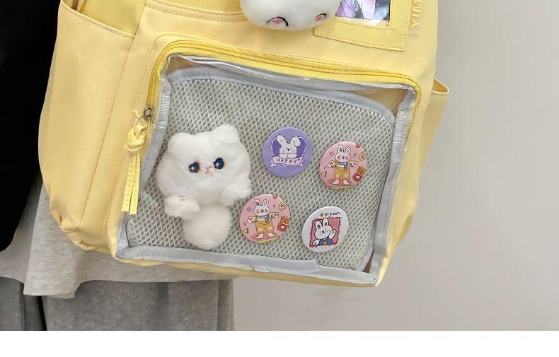 PVC Panel Nylon Laptop Backpack / Bag Charm / Badge / Set Product Image