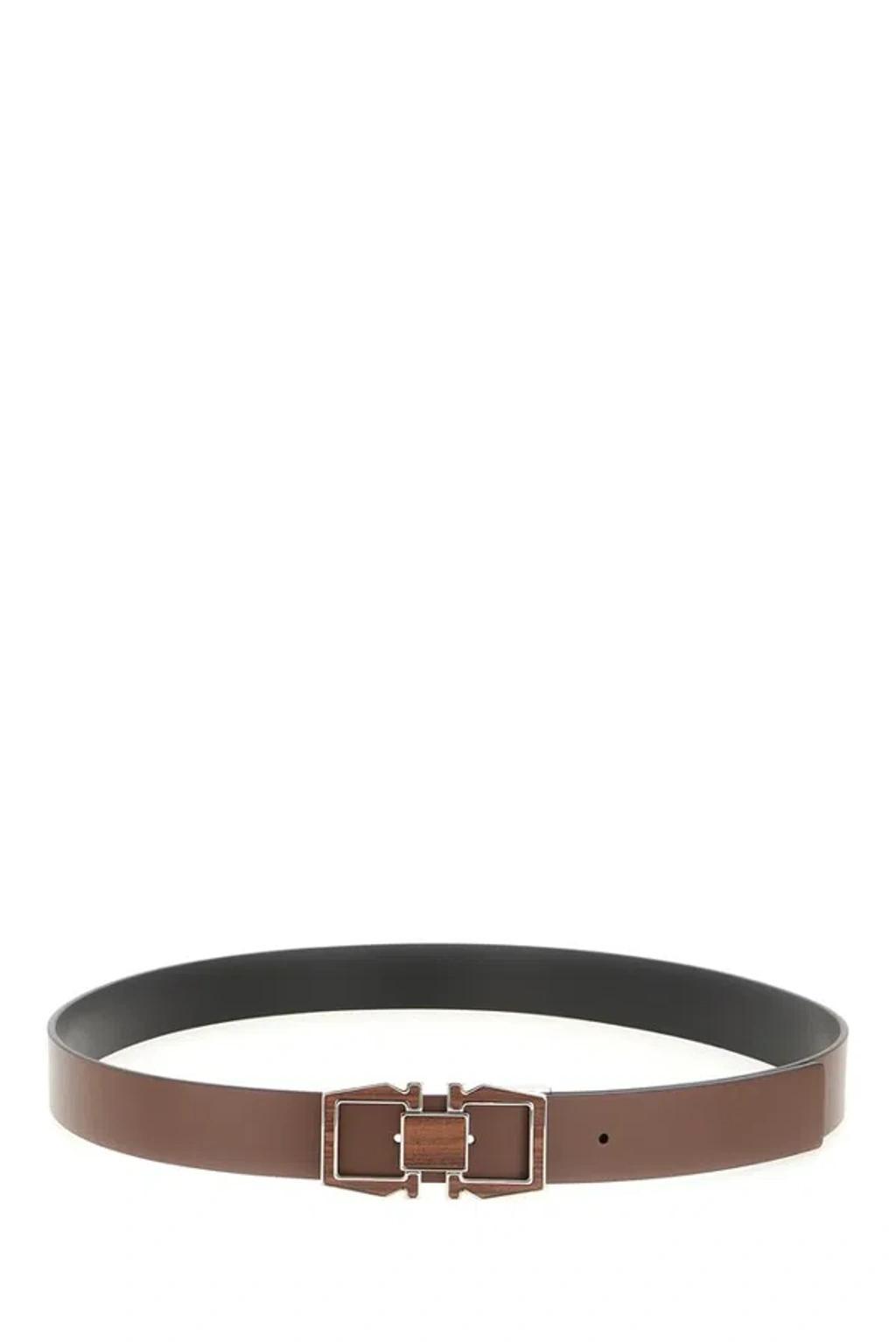 FERRAGAMO Salvatore  Gancini Buckled Reversible Belt In Multi Product Image