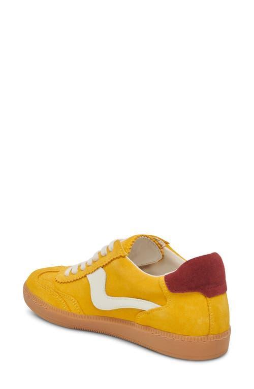 DOLCE VITA Women's Notice Low-profile Lace-up Sneakers In Mustard Suede Product Image