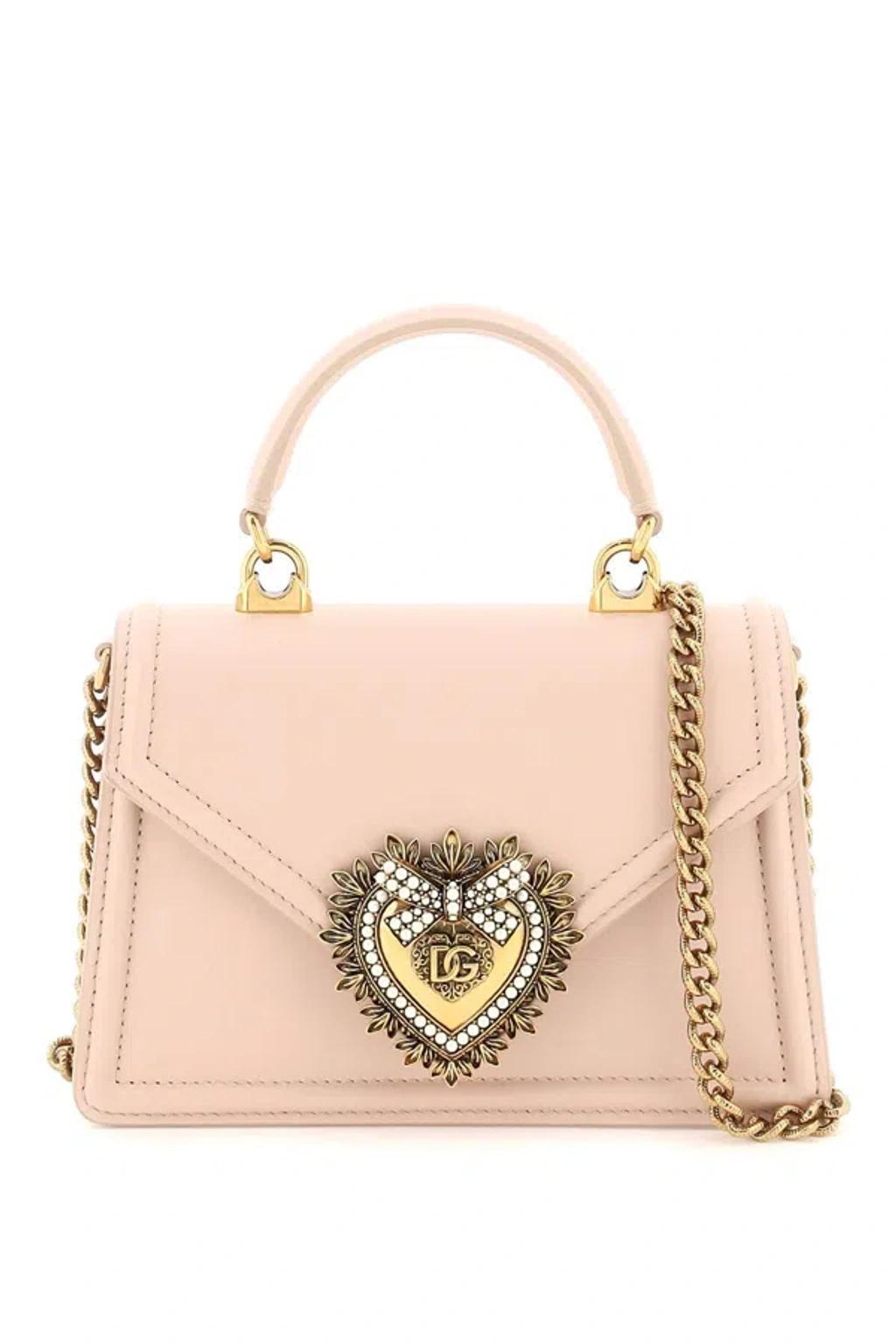 DOLCE & GABBANA Bolsa De Hombro - Devotion Small In Pink Product Image