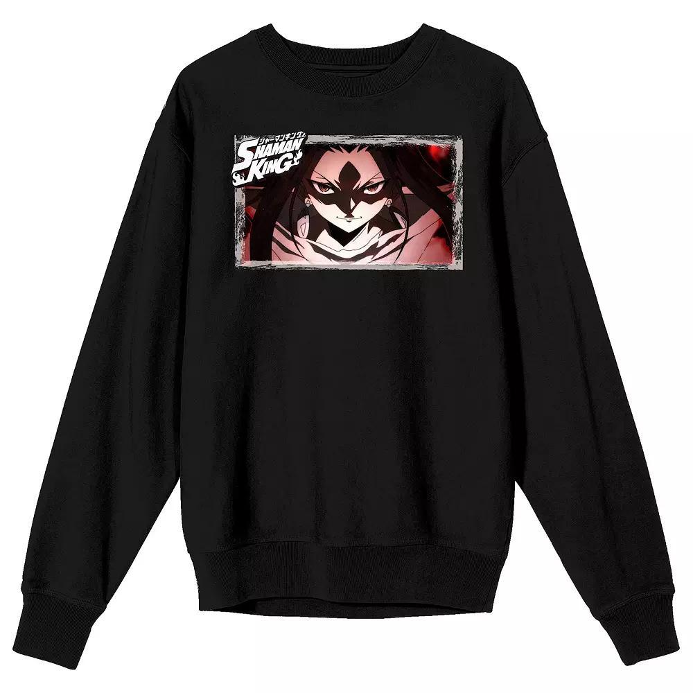 Men's Shaman King Yoh Close Up Sweatshirt, Size: XL, Black Product Image